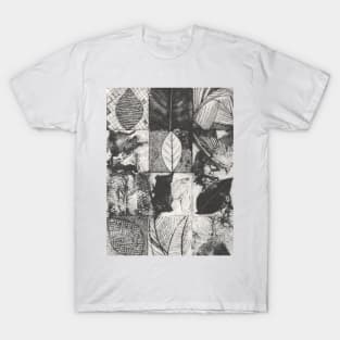 Collagraph print, natural botanics, leaf prints. T-Shirt